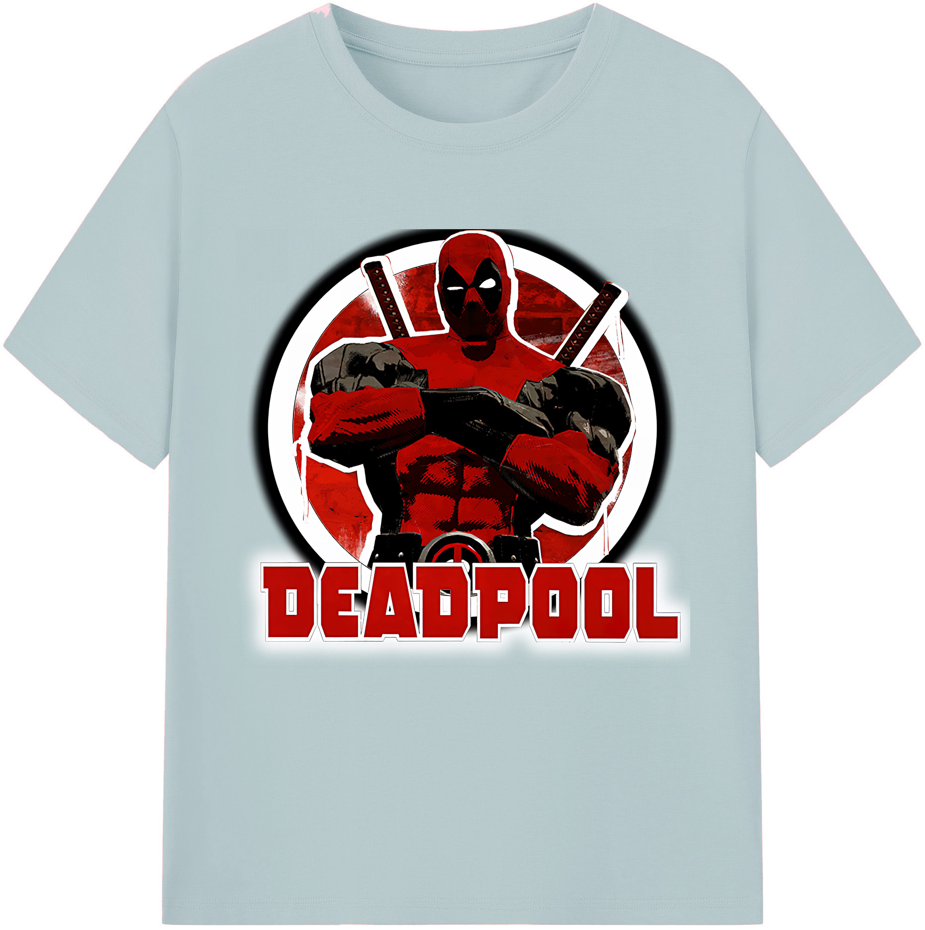 （画像用） Deadpool デッドプール 綿100％半袖Tシャツ（フロントプリント）